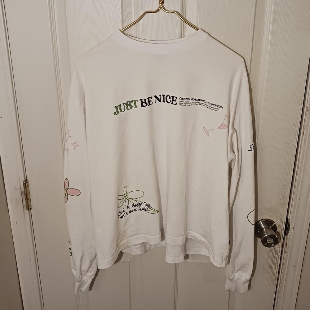 Drdenim White Long Sleeve T-shirt